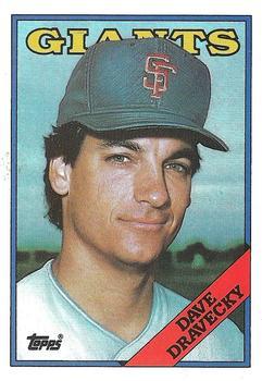 #68 Dave Dravecky - San Francisco Giants - 1988 Topps Baseball