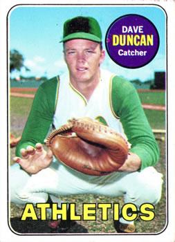 #68 Dave Duncan - Oakland Athletics - 1969 Topps Baseball