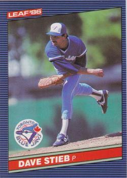 #68 Dave Stieb - Toronto Blue Jays - 1986 Leaf Baseball