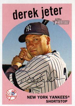 #68 Derek Jeter - New York Yankees - 2008 Topps Heritage Baseball