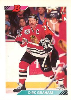 #68 Dirk Graham - Chicago Blackhawks - 1992-93 Bowman Hockey