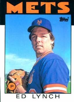 #68 Ed Lynch - New York Mets - 1986 Topps Baseball