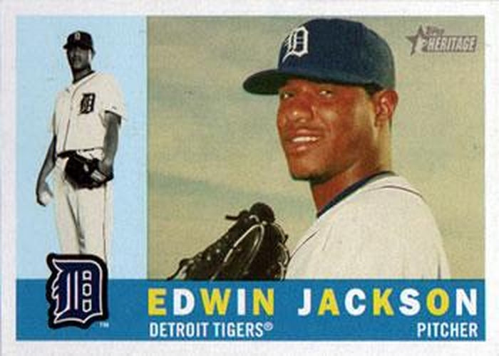 #68 Edwin Jackson - Detroit Tigers - 2009 Topps Heritage Baseball
