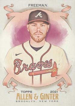 #68 Freddie Freeman - Atlanta Braves - 2021 Topps Allen & Ginter Baseball