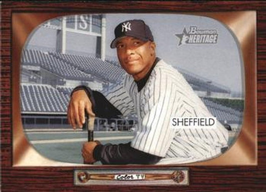 #68 Gary Sheffield - New York Yankees - 2004 Bowman Heritage Baseball