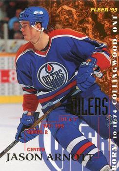 #68 Jason Arnott - Edmonton Oilers - 1994-95 Fleer Hockey