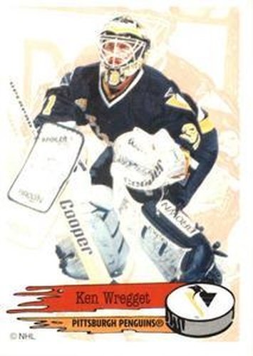 #68 Ken Wregget - Pittsburgh Penguins - 1995-96 Panini Hockey Stickers