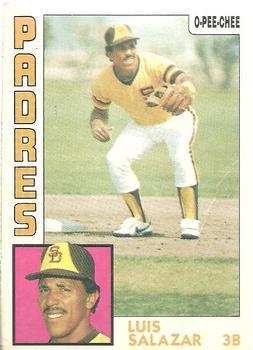 #68 Luis Salazar - San Diego Padres - 1984 O-Pee-Chee Baseball