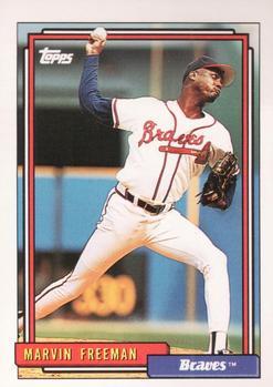 #68 Marvin Freeman - Atlanta Braves - 1992 Topps Baseball