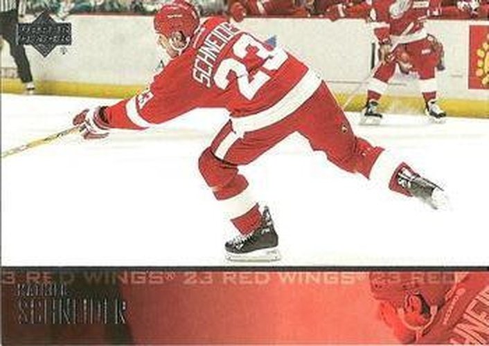 #68 Mathieu Schneider - Detroit Red Wings - 2003-04 Upper Deck Hockey