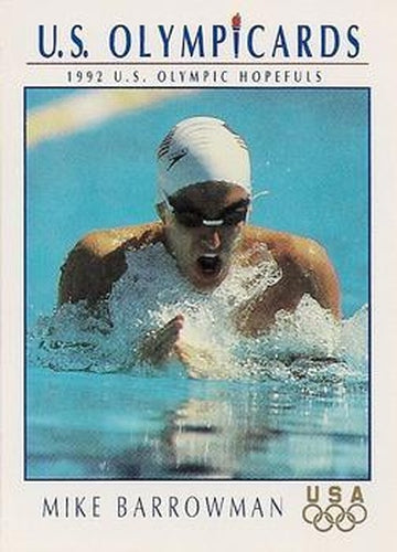 #68 Mike Barrowman - USA - 1992 Impel U.S. Olympic Hopefuls