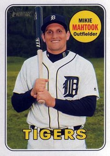#68 Mikie Mahtook - Detroit Tigers - 2018 Topps Heritage Baseball