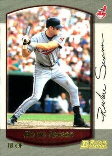 #68 Richie Sexson - Cleveland Indians - 2000 Bowman Baseball