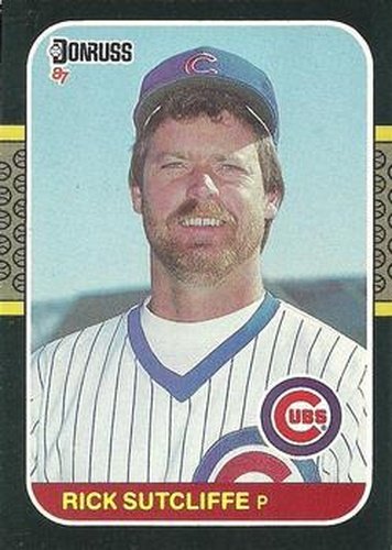 #68 Rick Sutcliffe - Chicago Cubs - 1987 Donruss Baseball