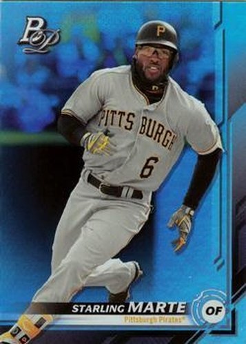 #68 Starling Marte - Pittsburgh Pirates - 2019 Bowman Platinum Baseball