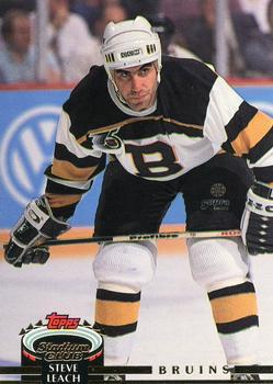 #68 Steve Leach - Boston Bruins - 1992-93 Stadium Club Hockey