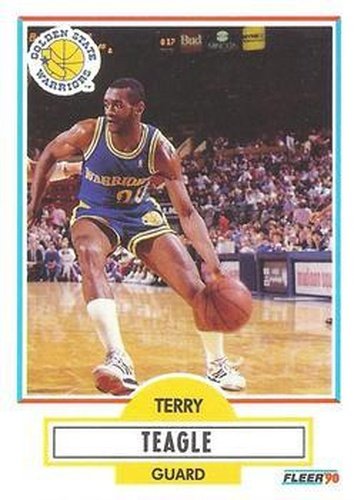 #68 Terry Teagle - Golden State Warriors - 1990-91 Fleer Basketball
