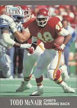 #68 Todd McNair - Kansas City Chiefs - 1991 Ultra Football