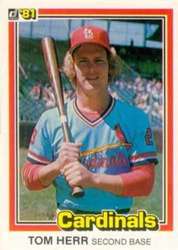 #68 Tom Herr - St. Louis Cardinals - 1981 Donruss Baseball