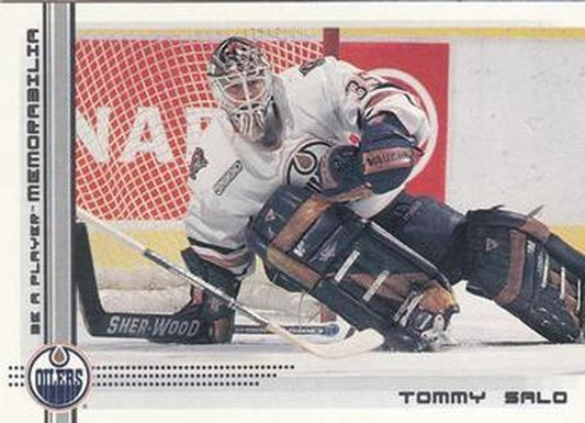 #68 Tommy Salo - Edmonton Oilers - 2000-01 Be a Player Memorabilia Hockey