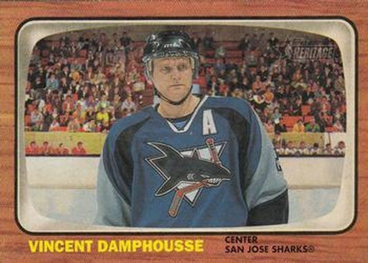 #68 Vincent Damphousse - San Jose Sharks - 2002-03 Topps Heritage Hockey