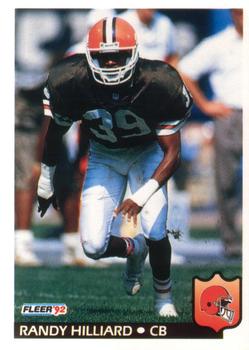 #68 Randy Hilliard - Cleveland Browns - 1992 Fleer Football