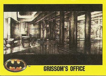 #168 Grissom's Office - 1989 Topps Batman