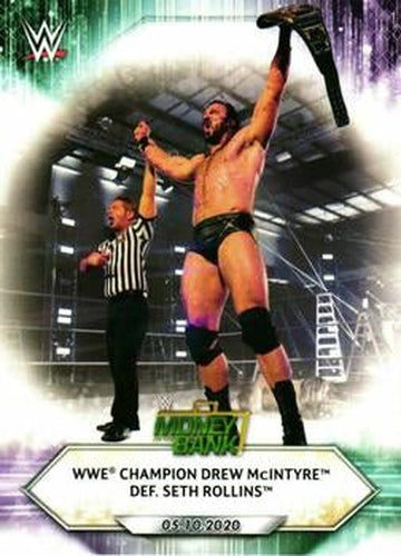 #68 WWE Champion Drew McIntyre def. Seth Rollins - 2021 Topps WWE Wrestling