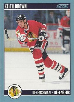 #68 Keith Brown - Chicago Blackhawks - 1992-93 Score Canadian Hockey