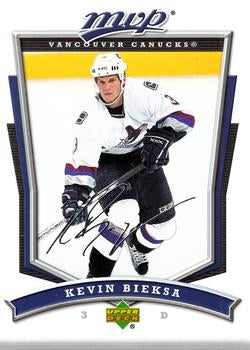 #68 Kevin Bieksa - Vancouver Canucks - 2007-08 Upper Deck MVP Hockey