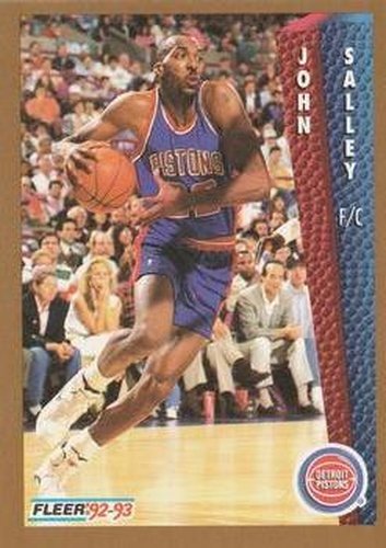 #68 John Salley - Detroit Pistons - 1992-93 Fleer Basketball