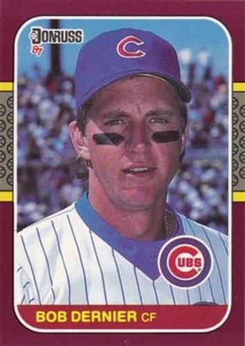 #68 Bob Dernier - Chicago Cubs - 1987 Donruss Opening Day Baseball