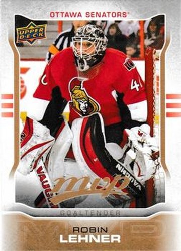 #68 Robin Lehner - Ottawa Senators - 2014-15 Upper Deck MVP Hockey