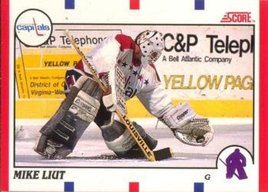 #68 Mike Liut - Washington Capitals - 1990-91 Score Canadian Hockey