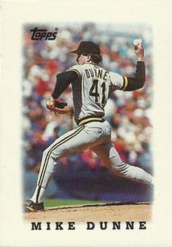 #68 Mike Dunne - Pittsburgh Pirates - 1988 Topps Major League Leaders Minis Baseball