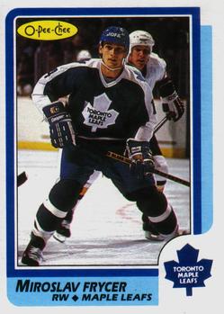 #68 Miroslav Frycer - Toronto Maple Leafs - 1986-87 O-Pee-Chee Hockey