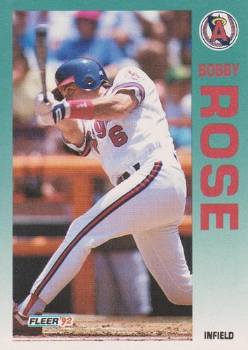 #68 Bobby Rose - California Angels - 1992 Fleer Baseball