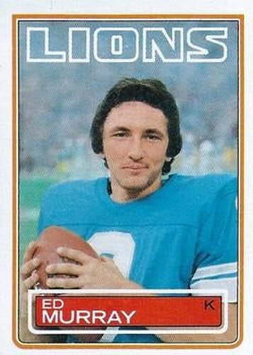 #68 Ed Murray - Detroit Lions - 1983 Topps Football