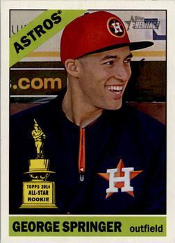 #68a George Springer - Houston Astros - 2015 Topps Heritage Baseball