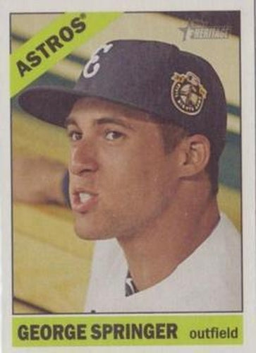 #68b George Springer - Houston Astros - 2015 Topps Heritage Baseball