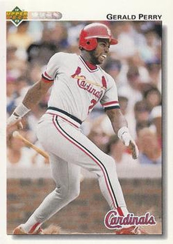 #690 Gerald Perry - St. Louis Cardinals - 1992 Upper Deck Baseball