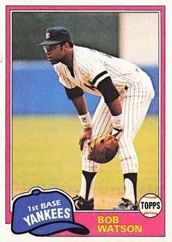 #690 Bob Watson - New York Yankees - 1981 Topps Baseball