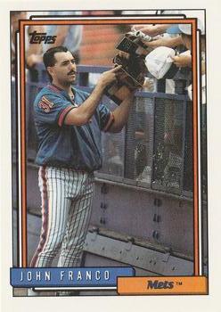 #690 John Franco - New York Mets - 1992 Topps Baseball