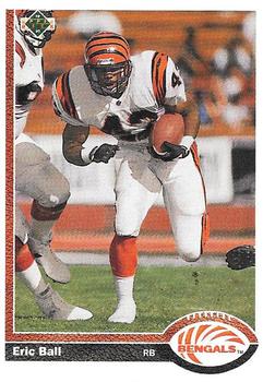 #690 Eric Ball - Cincinnati Bengals - 1991 Upper Deck Football