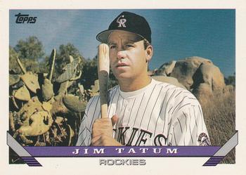 #691 Jim Tatum - Colorado Rockies - 1993 Topps Baseball