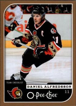 #691 Daniel Alfredsson - Ottawa Senators - 2006-07 O-Pee-Chee Hockey