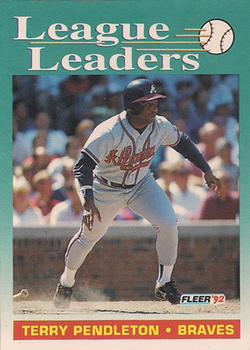 #691 Terry Pendleton - Atlanta Braves - 1992 Fleer Baseball