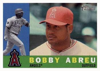 #691 Bobby Abreu - Los Angeles Angels - 2009 Topps Heritage Baseball