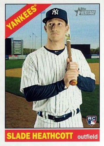 #691 Slade Heathcott - New York Yankees - 2015 Topps Heritage Baseball