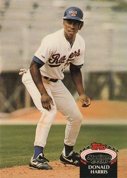 #691 Donald Harris - Texas Rangers - 1992 Stadium Club Baseball